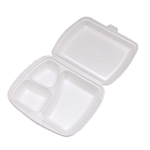 Menübox Styropor 3-geteilt