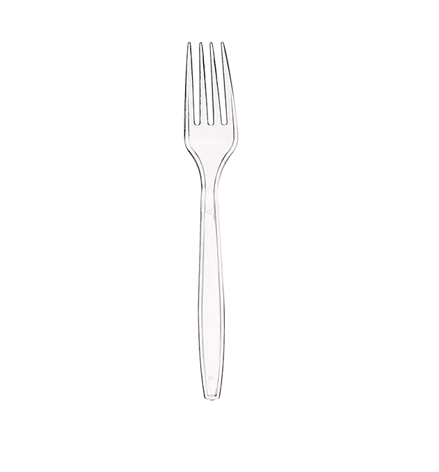 Plastik Gabel Transparent
